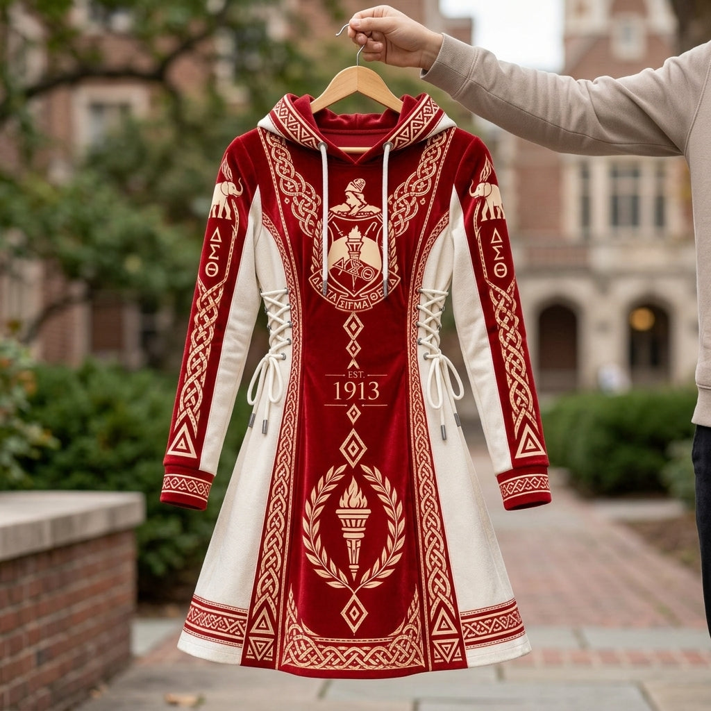 Premium Knot Hoodie Dress TLQ DBD DST 2310262