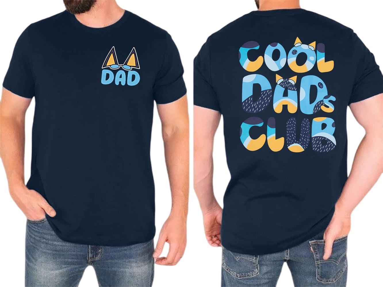 Dad Shirt Men Cool Dad Club T-Shirts Father's Day Tops Dad Birthday Gift Tees Dad Life Clothes