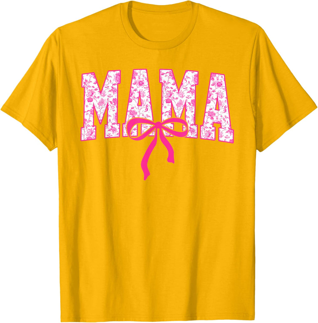 Coquette Pink Chinoiserie Mama Floral Bow Mom Mothers Day