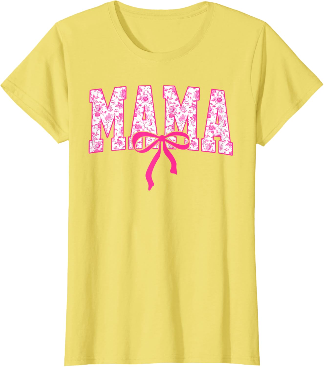 Coquette Pink Chinoiserie Mama Floral Bow Mom Mothers Day