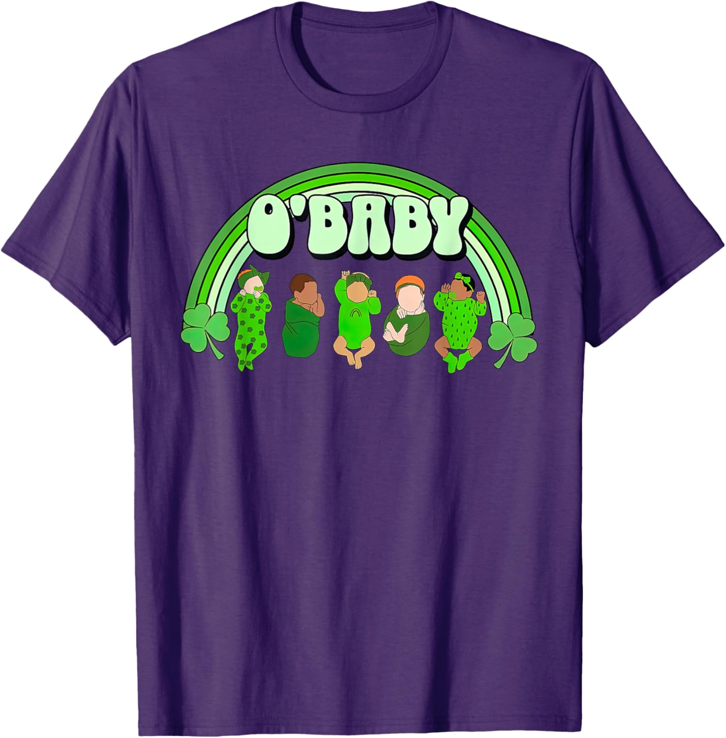 Rainbow Labor And Delivery Nurse Saint Patrick's Day NICU