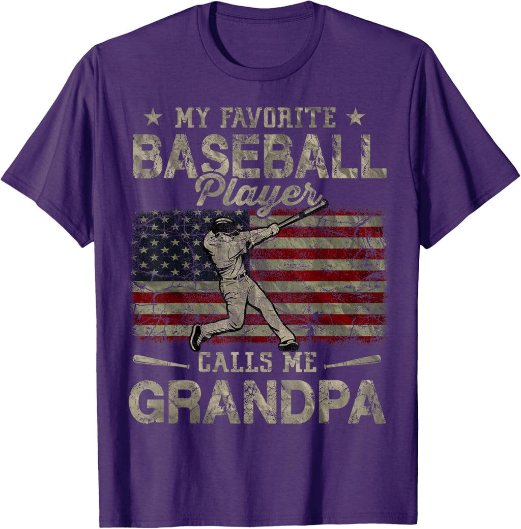 My Favorite Baseball Player Calls Me Grandpa Father's Day