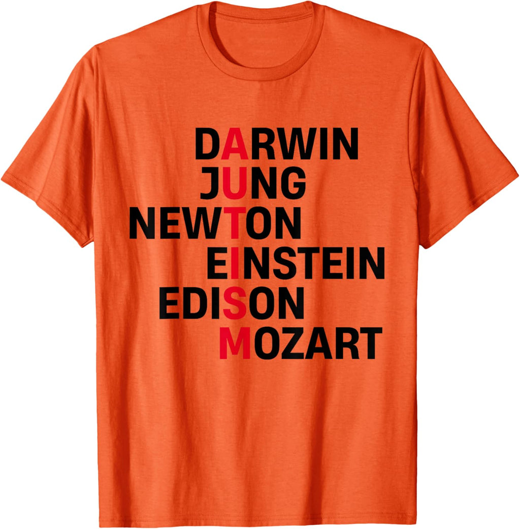 Darwin Jung Newton Einstein Edison Mozart Autism Awareness