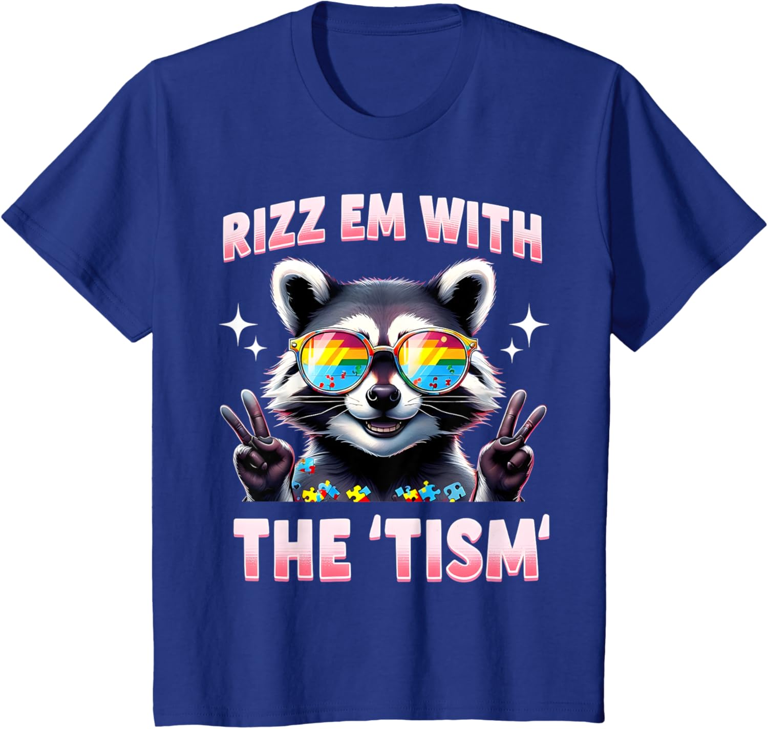 Autism Funny Rizz Em With The Tism Meme Autistic Racoon