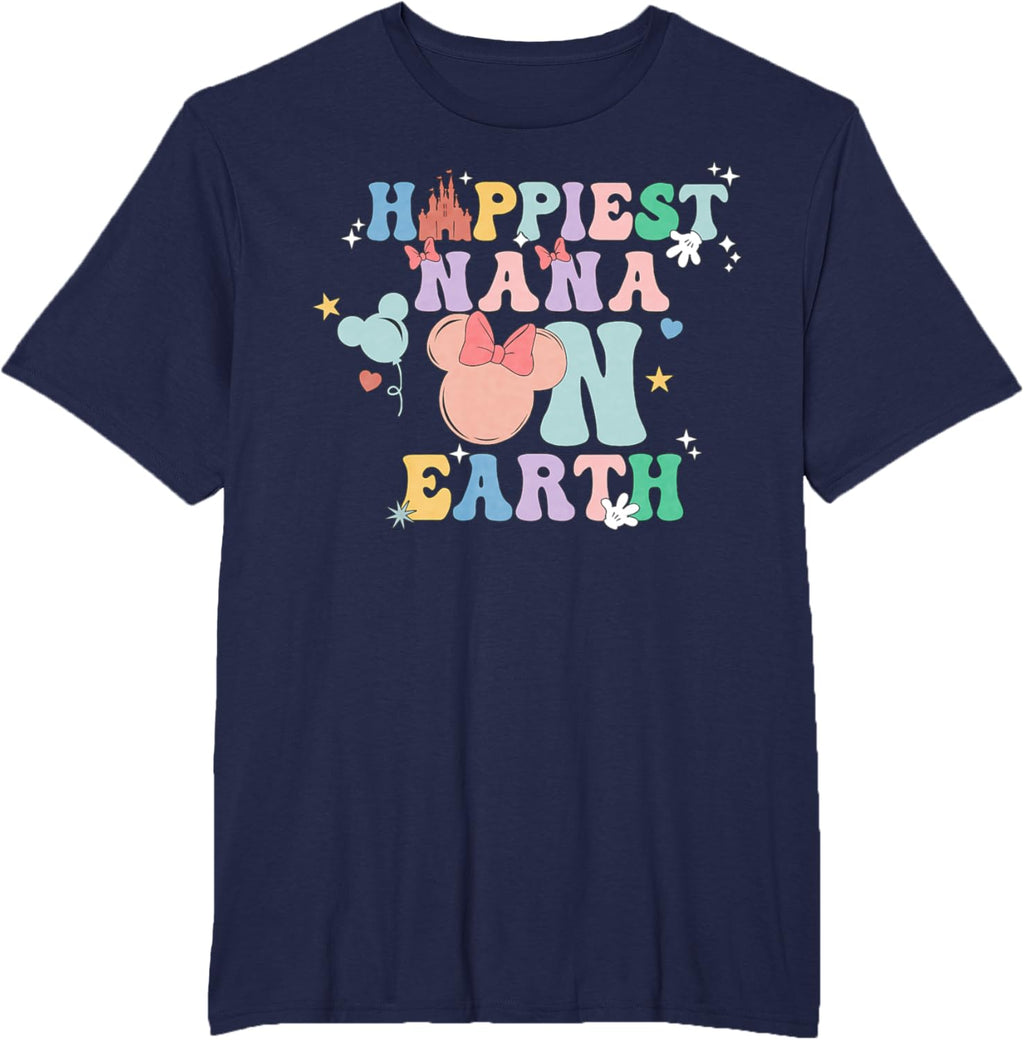 Happiest Nana On Earth Groovy Mom Mother's Day Mother Shirt