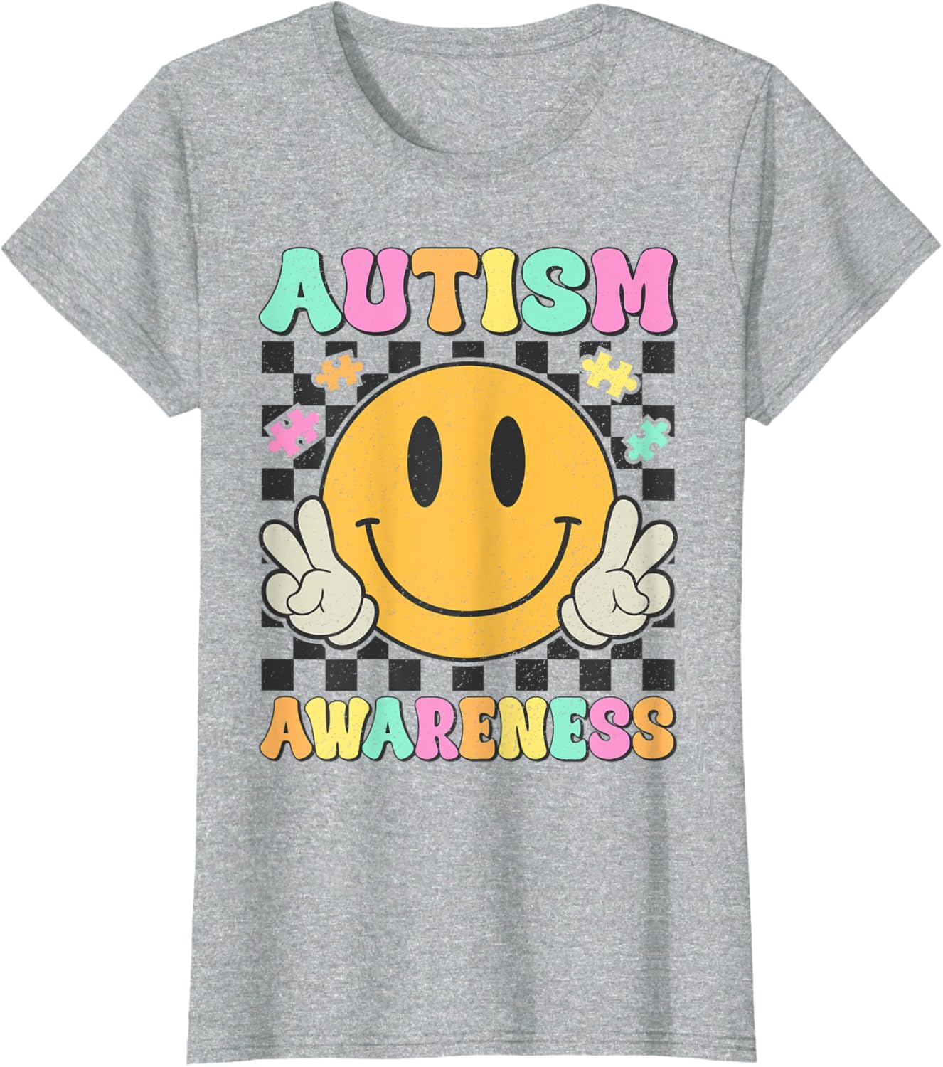 Autism Awareness Kids Men Women Smile Face Autistic Autism