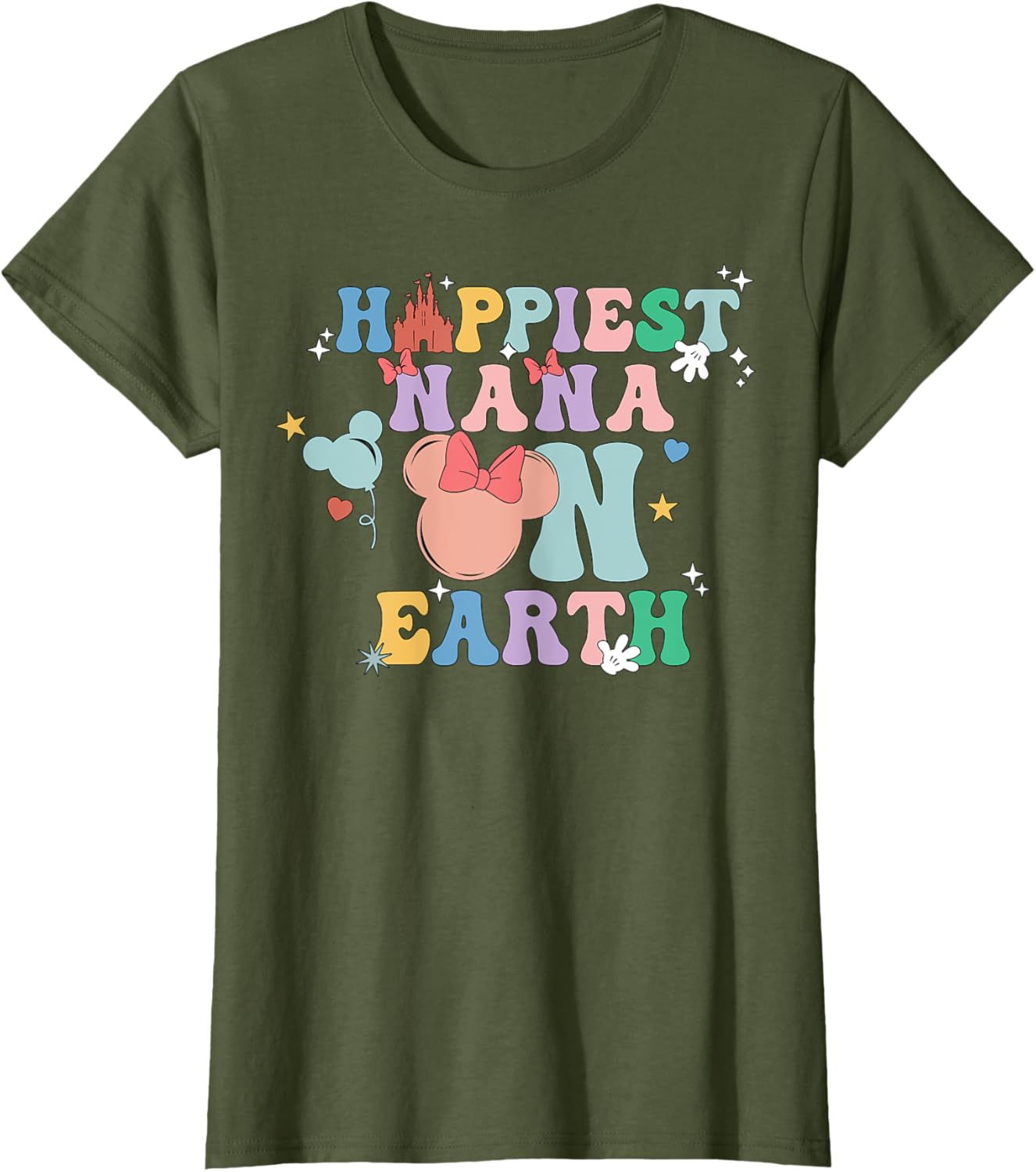 Happiest Nana On Earth Groovy Mom Mother's Day Mother Shirt