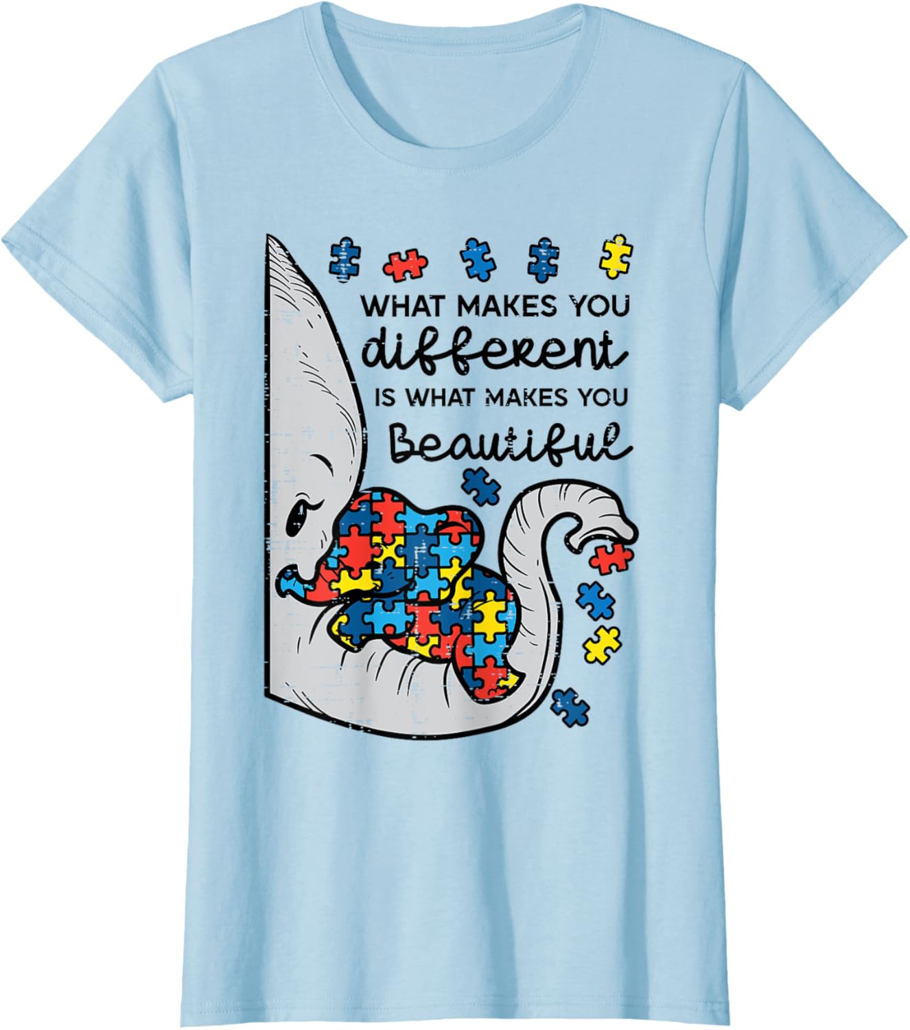 What Makes You Different Beautiful Elephant Autism Awareness