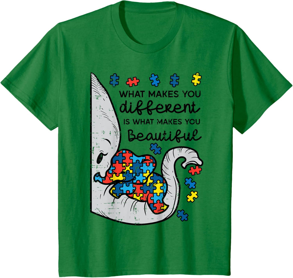 What Makes You Different Beautiful Elephant Autism Awareness