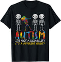 Autism Awerness - Skeleton Dabbing Autistic Kids Awareness