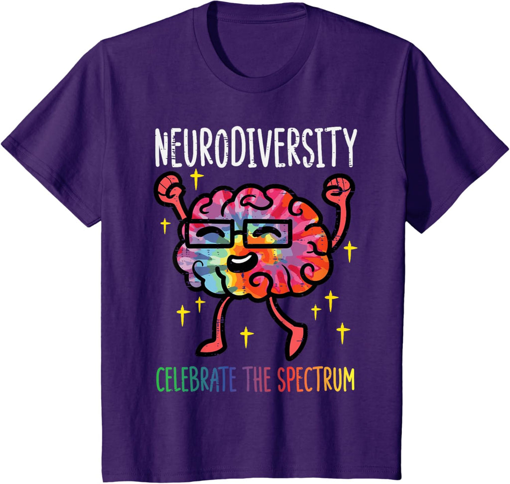 Neurodiversity Brain Autism Awareness ASD ADHD Men Women Kid