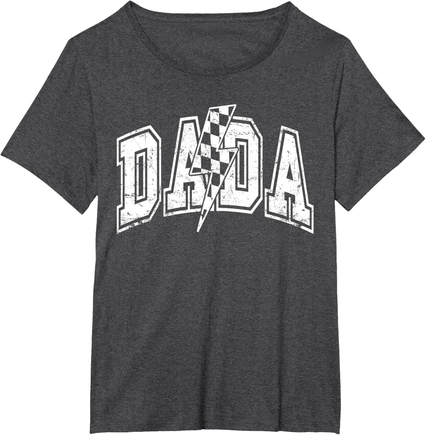 Dada Lightning Bolt Checkered Varsity Dad Men Father's Day
