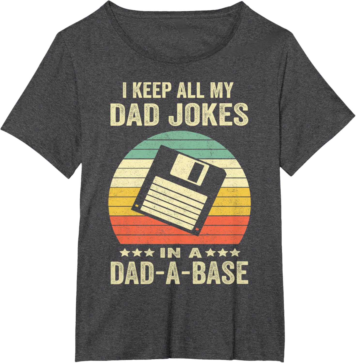 Mens Funny dad jokes in dad-a-base vintage for father's day