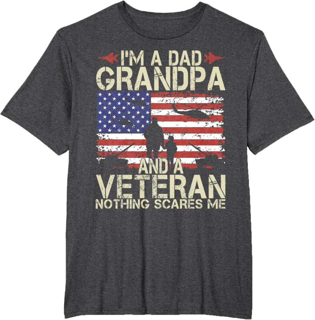 I'm A Dad Grandpa And Veteran Fathers Day Papa Grandpa Gifts