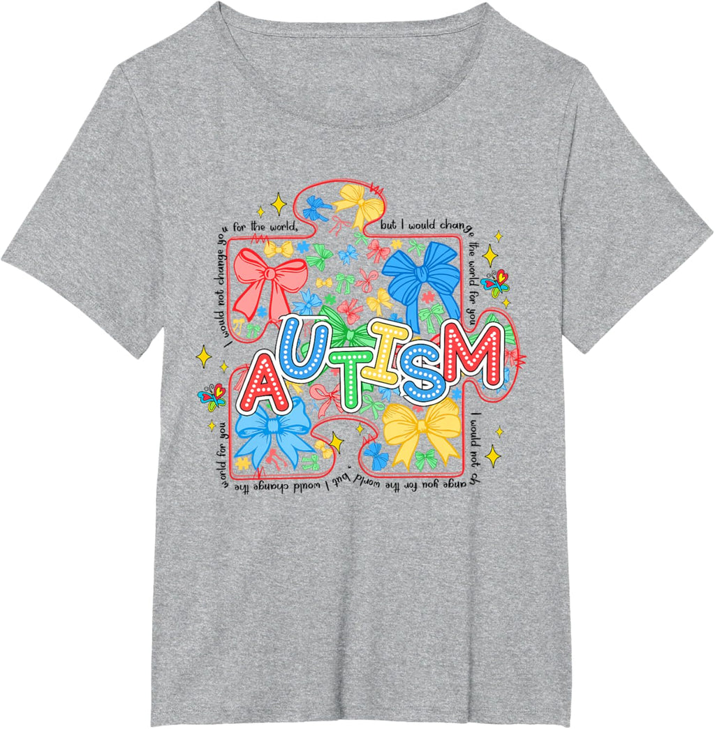 Autism Awareness Coquette Bow Autism Awareness Puzzle Piece