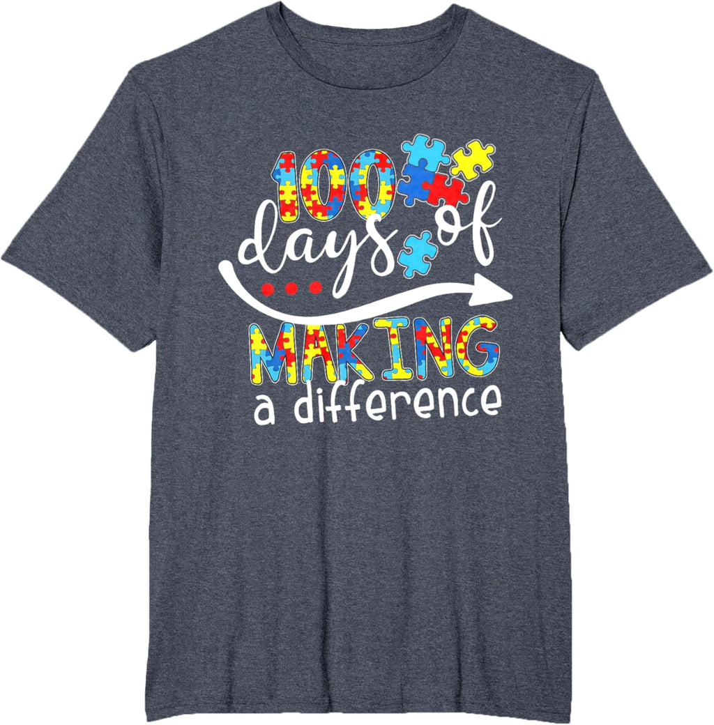 Autism 100 Days 100th day of school teacher autism awareness